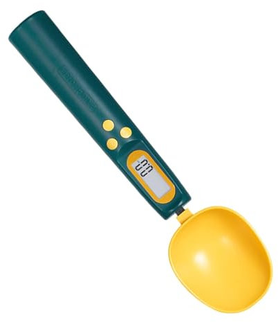 Báscula digital de cuchara | Cuchara medidora | Cuchara inteligente | Cuchara de medición ajustable | Cuchara de pesaje | Báscula de cuchara digital cargable con pantalla LCD para cocina