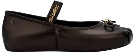 Melissa Womens Cozy Jelly Ballet Flats - Metallic Black - 3