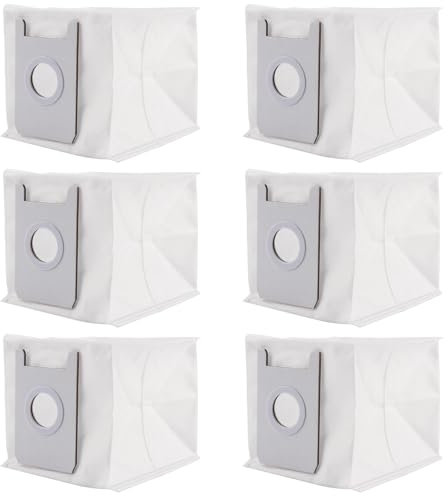 6 Piezas Bolsas para Conga 2290 Cecotec Autovaciado, Bolsas de Polvo de Robot Aspiradora Kit, Bolsa para Conga 2290, Accesorios Bolsa de Polvo, Gran capacidad Aspirador Bolsa de Recambio