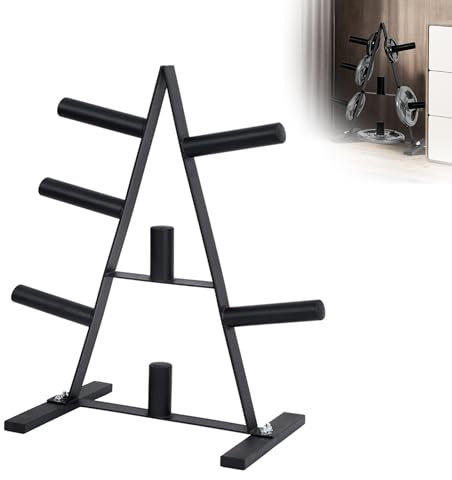 XMTECH Scheibenständer mit 7 Aufnahmen, Hantelscheibenständer, Gewichteständer, Hantelständer, Hantelablage, Belastbar bis 200 kg