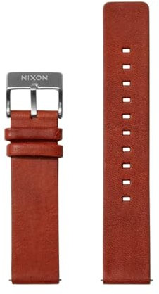Nixon Uhrenarmband in der Farbe Cognac aus Leder, für Uhren mit 23 mm Abstand zwischen den Armbandanstößen geeignet, BA008-2423-00