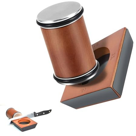 MesserschäRfer Profi, Knife Sharpener mit 15°/18°/20°/22 ° 4 Magnetische Schleifwinkeln, Professioneller Küchen Messerschleifer, Rollschleifer für Messer und Stahl Jeder HäRte