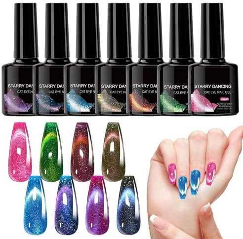 Glitzer Nagelgel Politur - Magnetische Gelpolierung | Glitzer - -Nägel Polituren | 8 Stück Saprkly Handlack | Täglich mit hoher Sheine-Finish-Maniküre-Werkzeuge für Hochzeitsfeier reisen