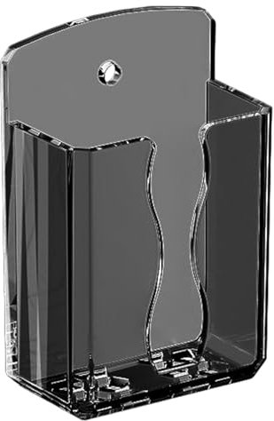 Wall Mount Remote Holder – Punch- TV Control Organizer Box | Adhesive Bedside Phone Stand For Air Conditioner, Mobile, Gadgets | PP Space Saver Rack For Living Room, Bedroom, Office