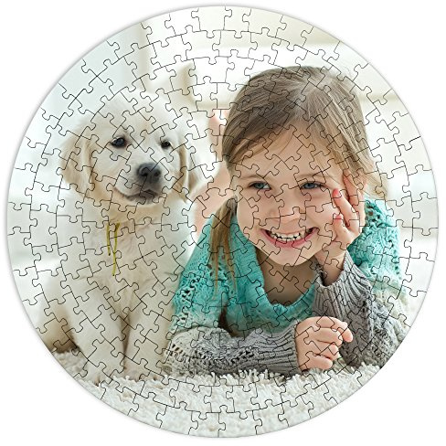 Personalisiertes rundes Puzzle mit Foto. Personalisierte Puzzles mit Fotos und Text. Personalisierte Puzzles für Erwachsene und Kinder. Geschenk zum Muttertag. Originelle Geschenke. 200 Teile