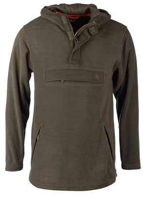 Men's Hooded Fleece Smock Country Men Insulated Shooting Olive Fleeces