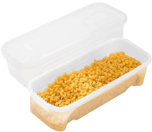 Cuoci Pasta da Microonde 2 Pezzi - Contenitore Alimentare da 29cm per Spaghetti | Cuocispaghetti con Scolapasta e Coperchio, Ermetico e Impilabile per Pasta, Uova, Frutta e Verdura