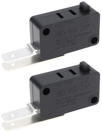 VGOL Verrou de porte de lave-vaisselle Microswitch 1731980300 2 broches 16 A 250 VAC compatible avec lave-vaisselle Lamona AM8650 7664933871