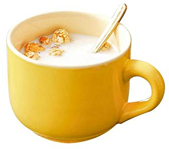 Taza De Café De Cerámica, Tazas Grandes Con Cucharas De 500 Ml, Elegantes Tazas De Leche De Avena Para El Desayuno, Regalos Creativos Para Amigos y Familiares (Amarillo)