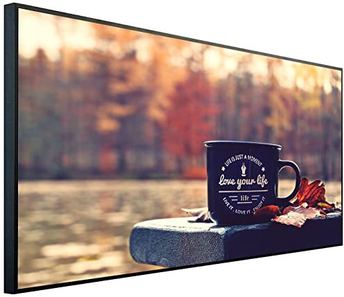Ecowelle Infrarotheizung mit Bild | 750 Watt | 60x120 cm | Infrarot Heizung| | Made in Germany| j 193 Lebensmotto