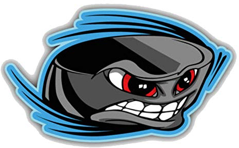 SUIFENG Aufkleber 12.7 cm X 7.5 cm Cartoon Eishockey Puck Gesicht PVC Fenster Auto Aufkleber