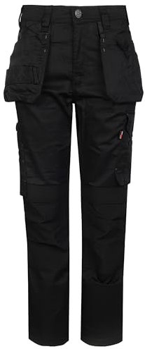 TuffStuff Mens Work Trouser 715 Proflex Work Trouser, Black, 28W UK
