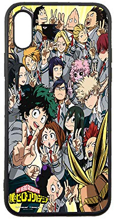 JNKPOAI My Hero Academia iPhone X/XS Hülle Anime Custom TPU iPhone Hülle für X/XS (My Hero Academia#1#2)