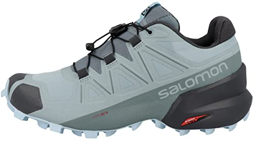 SALOMON Damen Schuhe Speedcross 5 Wanderschuhe, Slate Trooper Crystal Blue, 43 1/3 EU