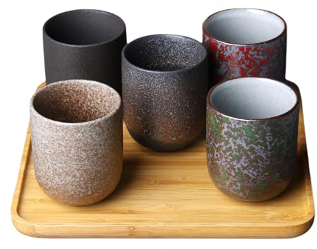 Tazza Tumbler Bicchiere Da Mugtazze In Ceramica Vintage Da 128 Ml / 200 Ml Tazza Da Tè In Porcellana Giapponese In Porcellana Stile Di Vita Sano Tazza Da Tè Kung Fu Bicchieri Tazze Da Sake