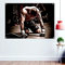 Wandtattoo, Motiv: Kickboxen, Wandkunst, Übung-Banner, Flagge, Tapisserie, Aufkleber, Fitnessstudio, Wandtafel, Boxhalle, Heimdekoration, 96 x 144 cm