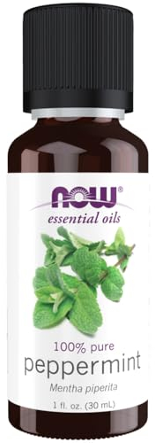 Now Foods, Pfefferminzöl, 100% rein und biozertifiziert, 30ml, Laborgeprüft, hohe Konzentration, Aromatherapie, ätherisches Öl, Glutenfrei, Sojafrei