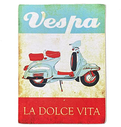 Kustom Art Magnet (Magnet) Serie Motorrad Vintage-Stil für Kühlschrank/Garage/Bar, Druck auf Holz, 10 x 6 cm