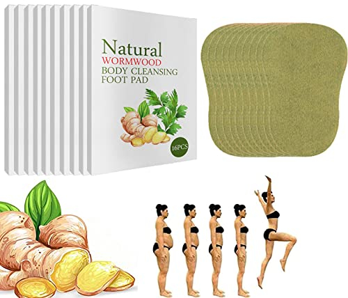 48/96/160Pcs Pure Health Wormwood Body Det_oxing Pads, Anti Swelling Ginger Detoxing Patch, Natur Herb Wormwood Foot De_tox Pads, De_tox Foot Pads (160Pcs)