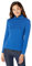 Tommy Hilfiger Damen Langärmeliger Rollkragenpullover Rollkragen, Echtes Blau, Groß