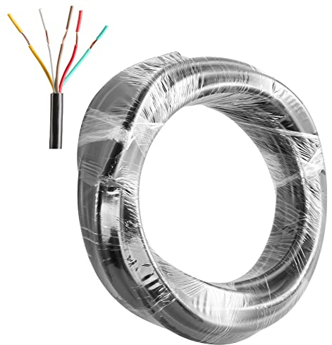 SPARKMOTO 5M Cavo Elettrico per Rimorchio 5 Poli,Cavo Tondo per Cablaggio di Presa e Spina Rimorchio,Cavo Elettrico multipolare 5 Conduttori Cavo per rimorchio Auto,Cavo rimorchio per Le luci a LED