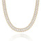 KissYan Gold Tennis Necklace for Women, 14K Gold Plated Diamond Cubic Zirconia Baguette Tennis Chain Paperclip Link Cuban Choker Dainty Jewelry Gifts(33B)