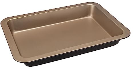 GALICJA Felicia - Bandeja antiadherente para horno (33 x 23 x 5,2 cm), color negro