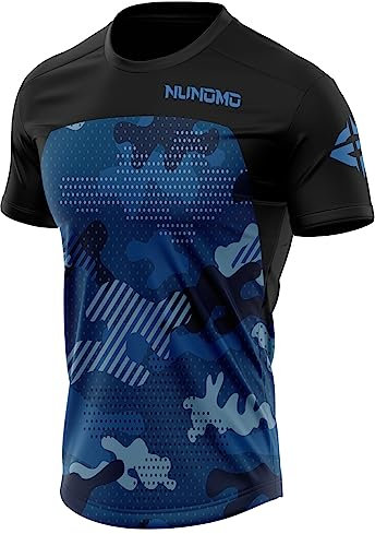 Herren Mountainbike MTB Top Kurzarm Atmungsaktiv Bequem Weich Feuchtigkeitstransport Radtrikot?Kurzarmtrikot Für MTB Rennrad/Multisport/Fitness/rocknend (TYP-9,M)