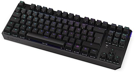 ENDORFY Thock TKL Wireless DE Kailh Box Brown, Bluetooth und 2.4 GHz Wireless, PBT Double-Shot Keycaps, Hot-Swap Funktion, Deutsches Layout QWERTZ | EY5D014