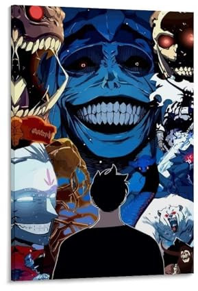 EKoKim Solo Leveling Igris Anime Kunstposter Dekorative Malerei Leinwand Wandposter und Kunstdruck Moderne Familie Schlafzimmer Dekor Poster 60 x 90 cm