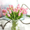 MJARTORIA 10PCS Kunstblumen Tulpen Wie Echt Frühling, Kunsttulpen Deko Künstliche Blumen Latex Real-Touch 29cm für Blumengesteck Brautstrauß Home Büro Party Dekoration