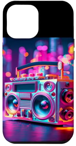 Hülle für iPhone 14 Plus Old School Vintage Boombox 80er Rap 90er Jahre Radio Mixtape Musik