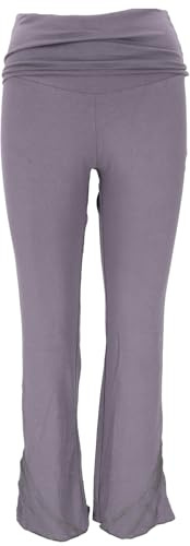 GURU SHOP Yogahose aus Bio-Baumwolle mit Overlock und breitem Bund | Elastische Passform, angenehme Bio-Baumwolle, Overlocknähte, ideal für Yoga und Freizeit.