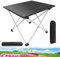VickyHome Pop-Up-Campingtisch mit Aluminiumplatte, leicht, tragbar, zusammenklappbar, für den Außenbereich, wasserdicht, Picknicktisch mit Tragetasche für Garten, Terrasse, Picknick, Grillen, Angeln