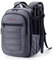 bagsmart Kamerarucksack Spiegelreflex Kameratasche für Fotografen, Wasserdichter Fotografie Reiserucksack mit 15,6-Zoll Laptopfach,Grau