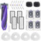 Lot de 22 accessoires pour aspirateur Narwal Freo Z Ultra, pièces de rechange avec 1 brosse à rouleau principal, 6 brosses latérales, 4 filtres Hepa, 4 chiffons de nettoyage, 4 sacs d'aspirateur, 2