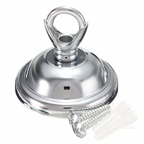 Chrome Ceiling Rose Ring Plate Holder for Chandelier Light Fittings -, Easy to Install, Modern Design for Home Lighting Decor