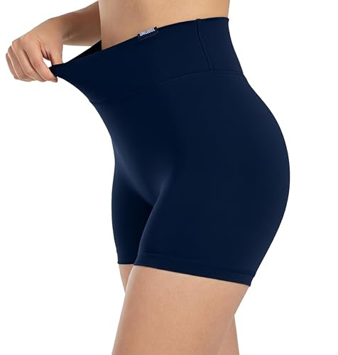 SMILODOX Shorts Damen SoftFeel Lavina, High Waist Yogashorts, atmungsaktiv & schnelltrocknend, 4-Wege-Stretch, enganliegende Radlerhose, ideal für Yoga, Pilates & Studio-Workouts
