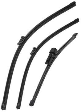 MRBVHGPKUT Wischerblätter Für VW Für Polo 6R 5 V MK5 2009–2017 Scheibenwischer Für Windschutzscheibe Vorne Und Hinten Scheibenwischerblätter