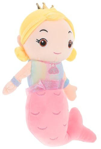 Supvox Kuscheltier Meerjungfrau Weiches Plüschtier für Dekorative Meerjungfrau für Wohnzimmer Schlafzimmer und Charmantes Design Sanftem