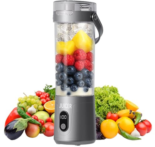 Zestivra Centrifugeuse - Extracteur de Jus Électrique,Mixeur avec Grand Écran Numérique pour Agrumes Légumes Smoothies et Milkshakes en Cuisine ou Déplacement