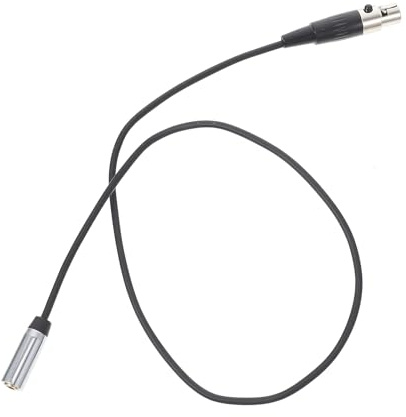 WHAMVOX XLR Audiokabel 0,5m Schwarz mit 3,5-MM TRS Buchse und Kleiner XLR Buchse aus Kupfer und PVC für Zuverlässige Audio Übertragung bei Kamera und Mikrofon