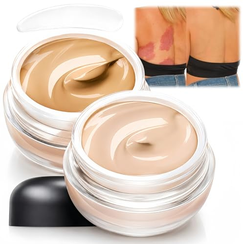 Waterproof Tattoo Cover Up Makeup - Full Coverage Body Concealer for Bruises and Tattoos, Long-Lasting Natural Formula Matches All Skin Tones, for Men and Women