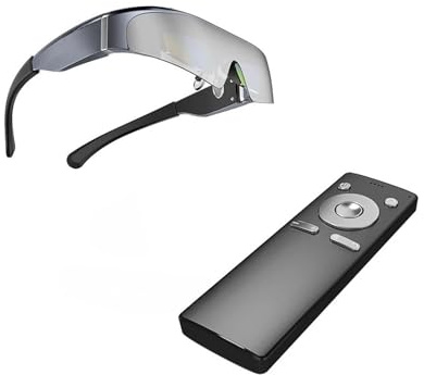 Head Mounted 512GB Storage 3D Compatible For Android Video Smart Glasses Play Games Watch Movie VR OLED Giant Screen Headset HDMI Video Glasses(512GB Version)