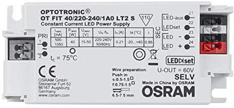 Osram Optotronic Fit Pilote LED à courant constant 40 W 1050 mA