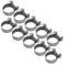 10pcs All Stainless Steel Mini Fuel Line Pipe Hose Clamp Clip 6mm-20mm Optional Size (18-20Mm)