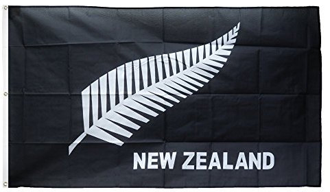 Fahne/Flagge Neuseeland Feder - 150 x 250 cm + gratis Sticker, XXL-Fahne von Flaggenfritze®