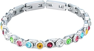 Original Tennis Energie Sport Magnetarmband Farbenspiel mit vielen bunten Swarovski Crystals Energetix 4you 448 vergleichbar Magnetix 463 S/M