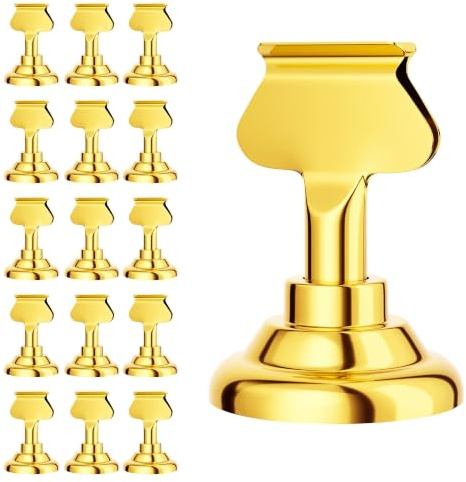 Urban Deco Table Card Holder Place Card Holders 1.7 inches Gold Steel Card Holders for Photos, Food Signs, Memo Notes, Weddings, Restaurants, Birthdays