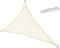 Laneetal Sonnensegel 3x3x4,25m dreieckig 160g/m² Polyester Sonnenschutz Schattenspender UV Schutz für Garten Balkon Terrasse Creme